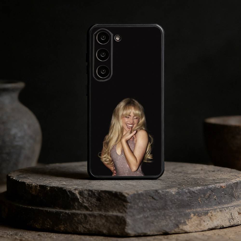 Singer S-Sabrina C- Carpenter Phone Case For Samsung Galaxy A13,21s,22,31,32,52,53,71,72,73,Soft Black Cover
