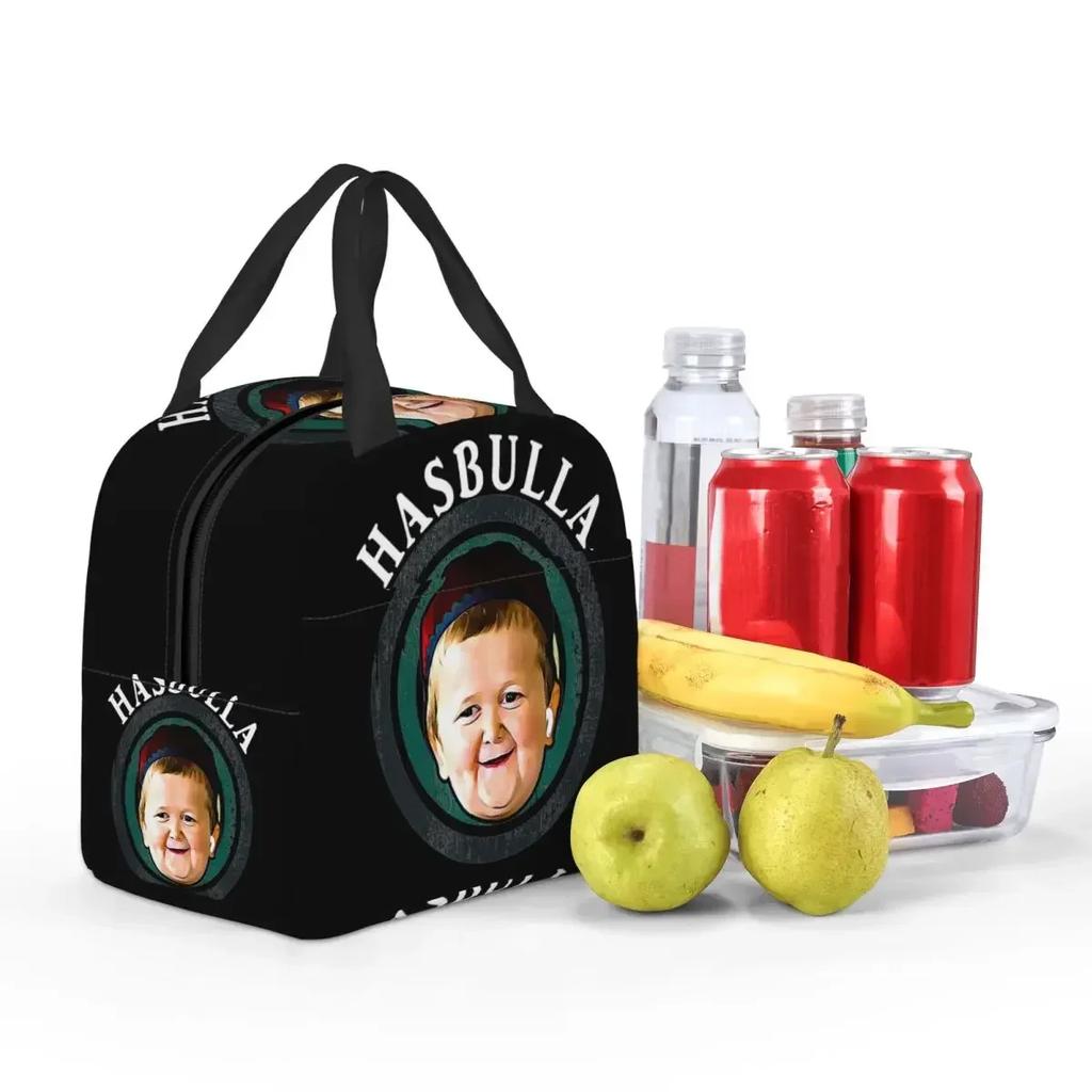 Funny Hasbulla Magomedov Hasbullah Smile Classic Insulated Lunch Bag for Women Kids Portable Food Boxes Thermal Lunch Box Tote