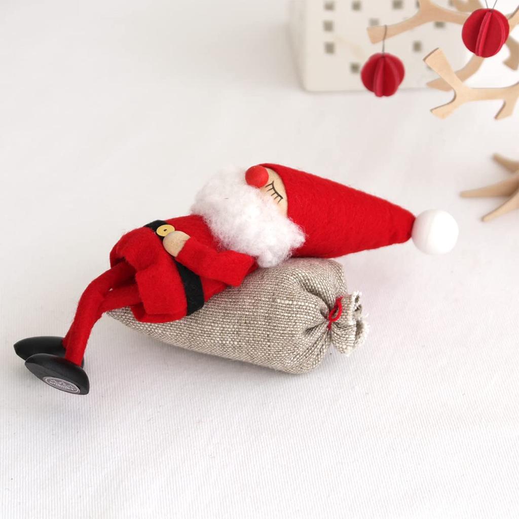 NORDIKA Nisse Christmas Wooden Doll (Sleeping Santa/Red/NRD120075)
