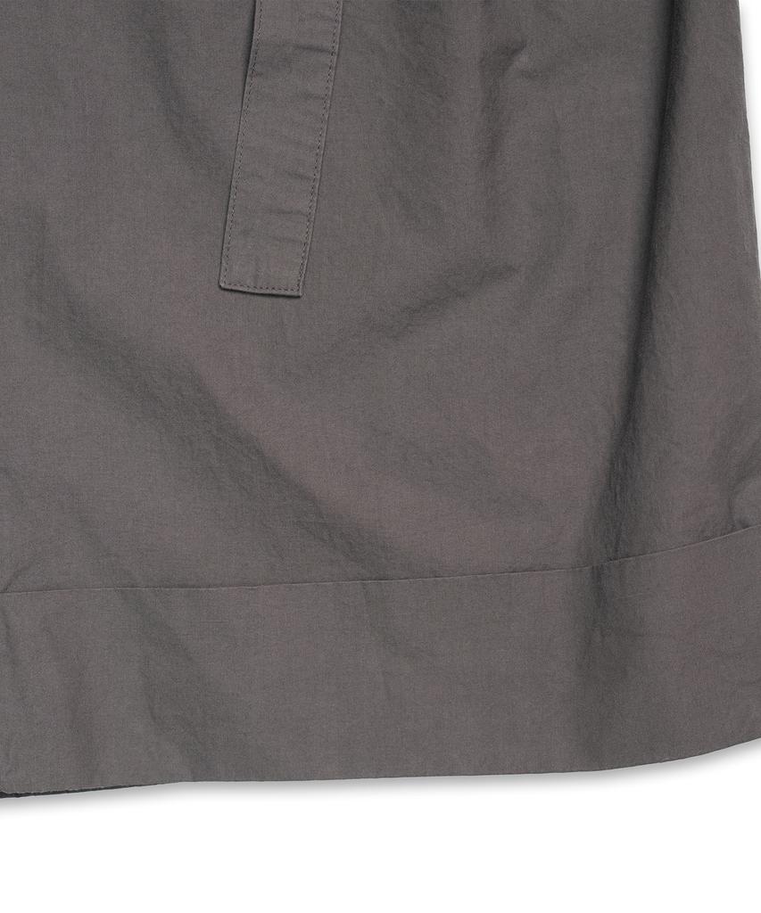 COTTON BELL Belt Cuff Wide Pants - Gray