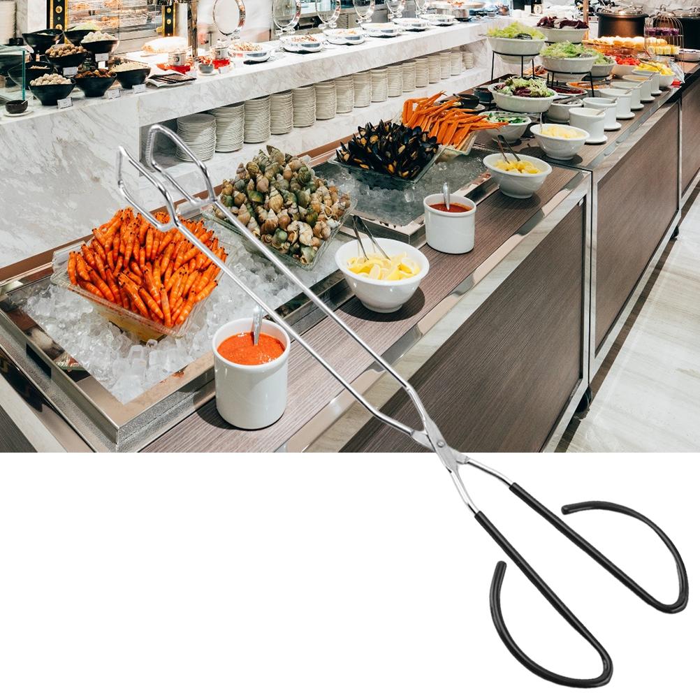 Щипцы для ножниц из нержавеющей стали, ножницы для мяса, кухонные ножницы для выпечки хлеба, зажимы для барбекю и гриля