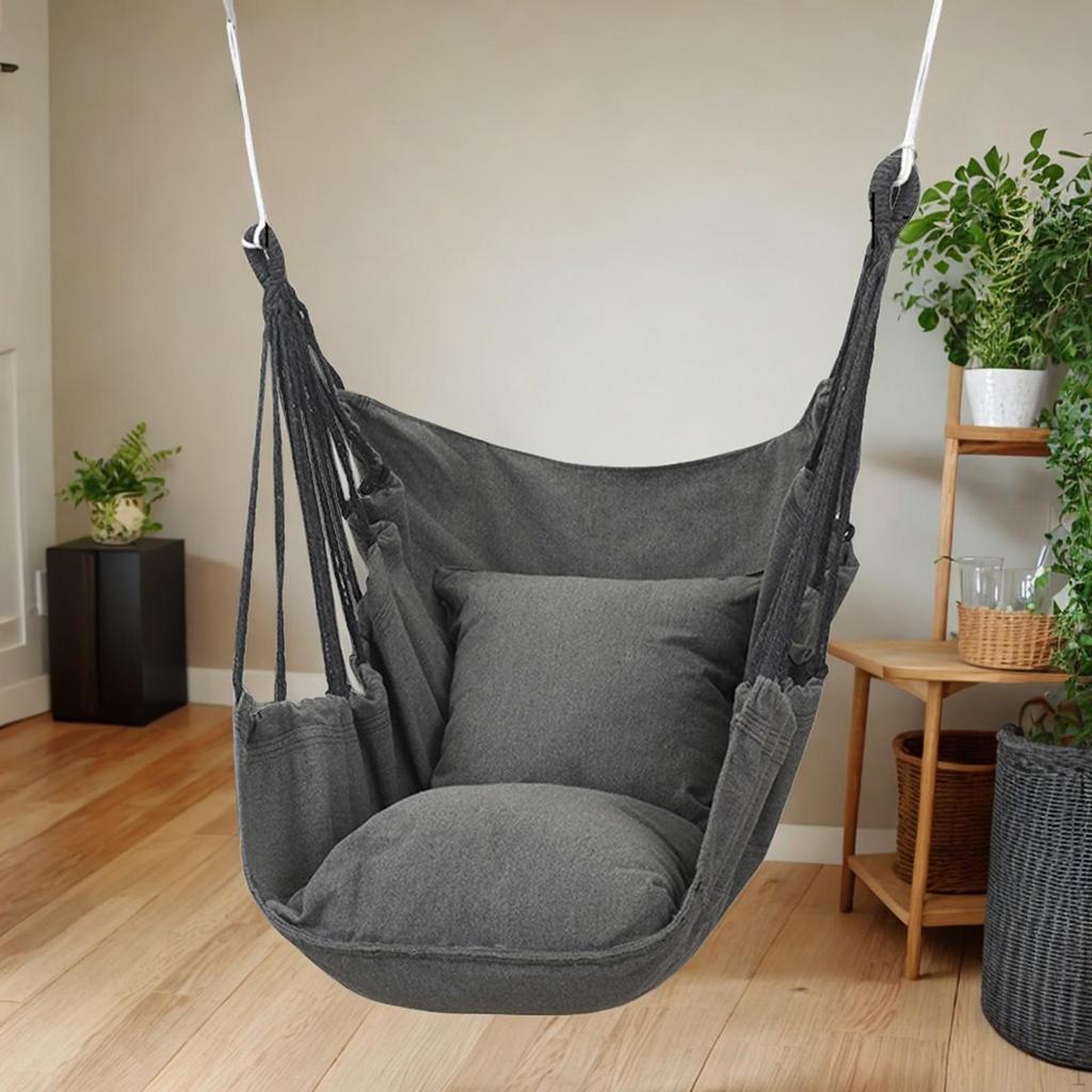 Кресло-гамак Складной Кемпинг для улицы и дома Подвесная веревка Макс. 250 кг Спальня