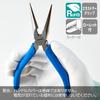 HOZAN Long Nose Premium Grade with a Polished Tapered Finish and Cutting Diameter Copper 2mm Stranded Copper Wire P-22 Pliers, Non-Slip Knurling,