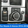 Для Mazda 6 Atenza M6 2016 2017 2018 Матовая Электронная Кнопка Управления Стояночным Тормозом (Ручником) Накладка Декоративная Аксессуары для Интерьера