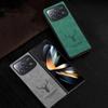 Phone Case For Xiaomi Mix Fold 4 3D Cartoon Elk Deer Head Phone Shockproof Leather Case Fundas For Mi Mix Fold4 3 2 Hard PC Bumper Holster Phone Cover