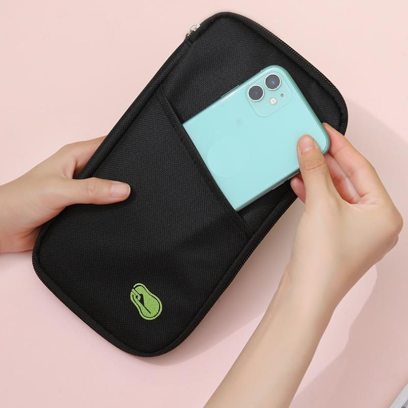 1 Piece Rfid Blocking Passport Wallet Travel Essentials Wallet Travel Document Organizer Credit Cards Case Passport Holder Bag
