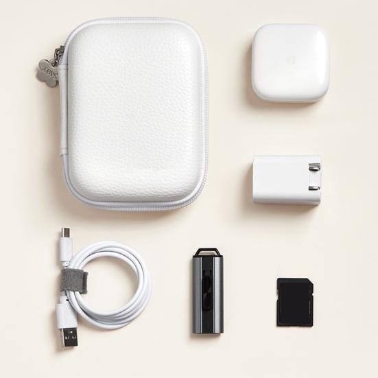 Сумка для хранения наушников Застежка-молния Большая вместимость для зарядного устройства Компактный размер Портативный Плюшевый