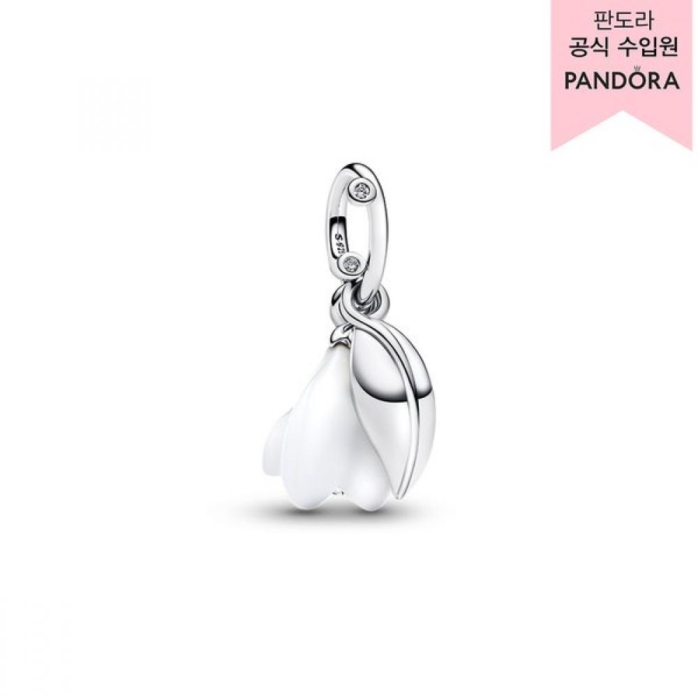 Pandora Snowdrop Flower Dangle Charm 794239c01