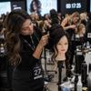 Ela Hairdressing Training Head Natural Hair 55 + Stand