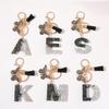 26 Initials Keychain Butterfly Tassel A-Z Letters Pendant For Women Backpack Decoration Accessories Car Key Ring Gifts