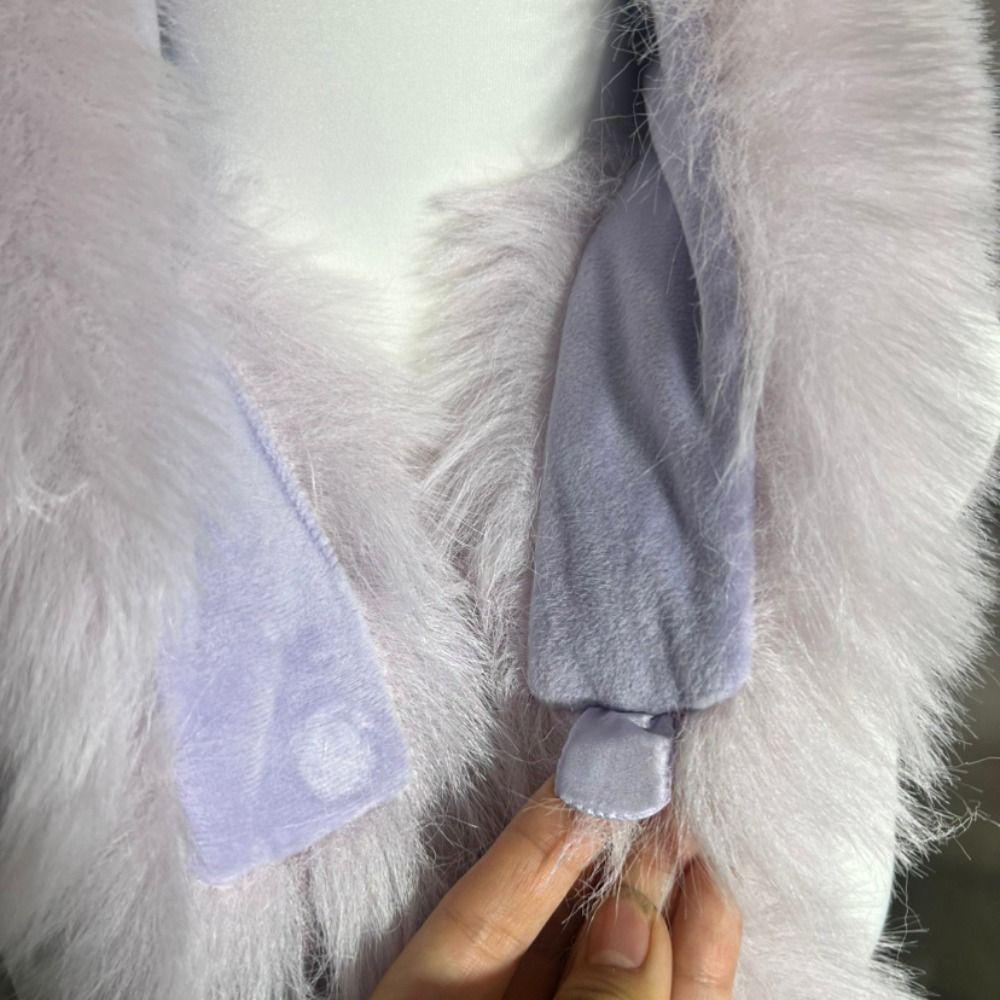 Warm Magnetic Imitation Fur Scarf Faux Rabbit Fur Women Winter Scarves Cute Plush Scarf For Girls