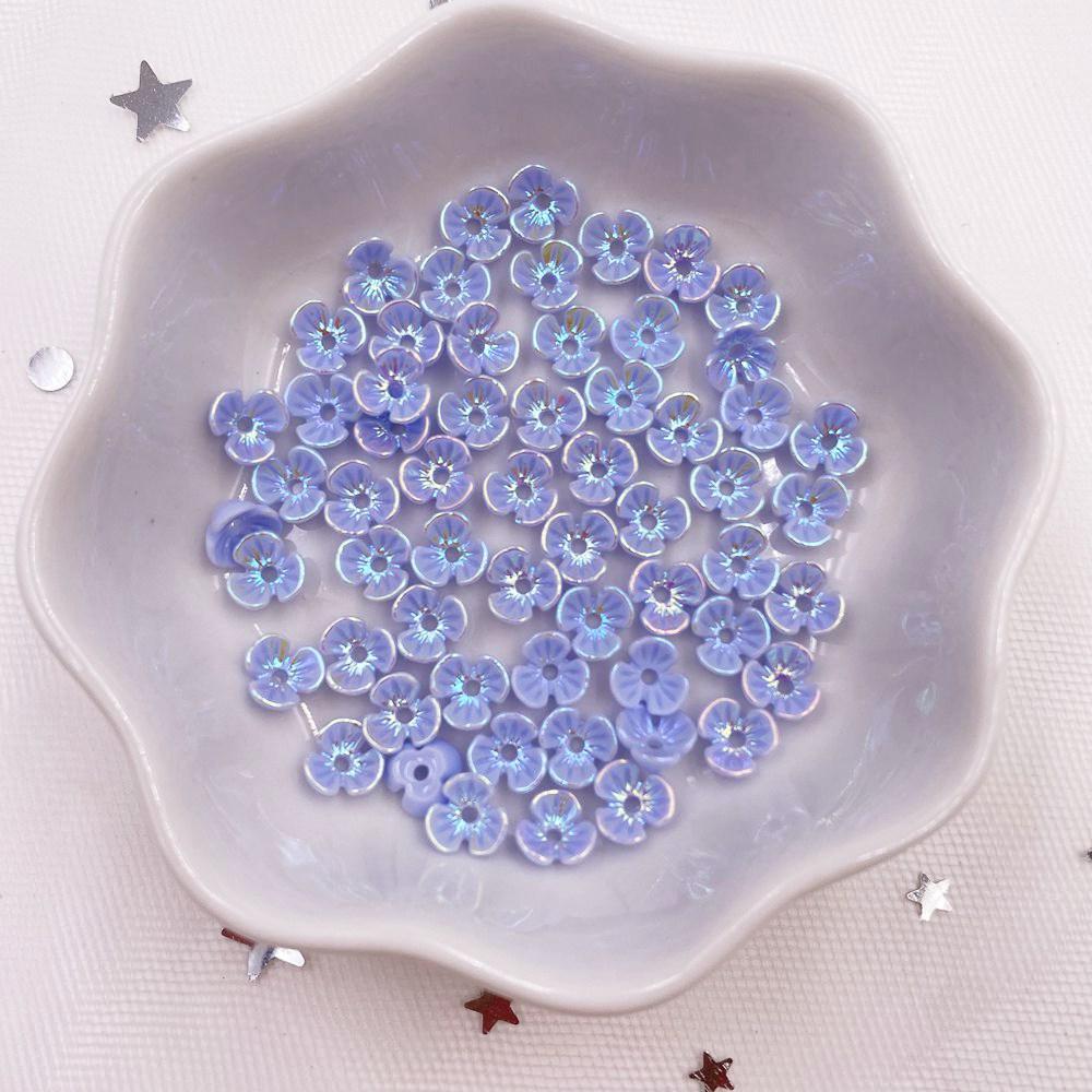 50 шт. 6 мм мини красочные 3D цветы дизайн ногтей со стразами 1 отверстие пуговицы аппликации альбом для скрапбукинга DIY маникюрные аксессуары украшения