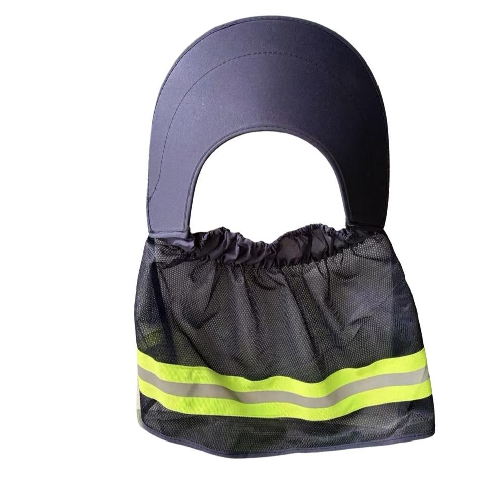 Breathable Hard Hat Sun Shield Mesh Neck Shield Helmets Reflective Cap Cover Construction Workers