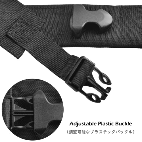 TRIWONDER Military Dump Pouch, Penlight Case, Tactical Pouch, Molle System Flashlight, Gentos Flashlight, Light Holder, EDC Pouch (04 Black)