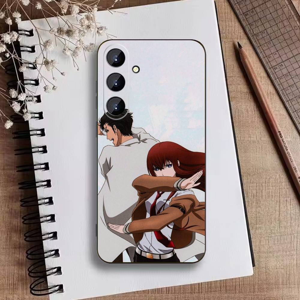 Чехол для телефона STEINS GATE F-Rintaro O-Okabe для Samsung Galaxy A73,21,22,32,71,53,52,51,80,5G Мягкий черный чехол