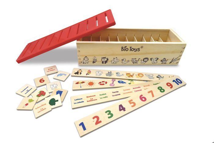 Ma boîte à vocabulaire – boîte de tri en bois bilingue français / anglais