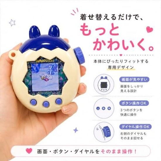 Ear-Style Tamagotchi Paradise Cover Transparent Case Full Clear Glitter Shockproof PC Material Strap Compatible Stylish Handheld Game Console Lid Hard