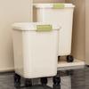 Insect Proof Pet Food Container with Wheel Rice Dispenser Durable Pet Food Storage Jar  Flour