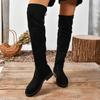 Women Over The Knee Chelsea Boots Flats Shoes Autumn Fashion Walking Shoes 2024 Designer New Casual Shoes Trend Mujer Zapatos