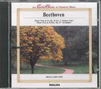 CD BEETHOVEN BEAUX ARTS TRIO Beethoven Piano Trio No. 5 Ghost MP147 PHILIPS Japan Classical Used