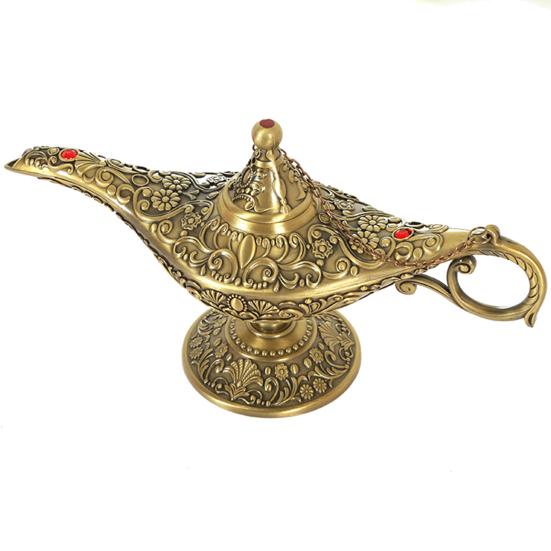 European Retro Crafts Home Club Zinc Alloy Aladdin Light Crafts Wishing Lamp