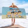 Всемирно известный Group B-Bts Kpop Микрофибровое одеяло Быстросохнущие пляжные полотенца Большой размер Печать Впитывающее одеяло-полотенце для бассейна
