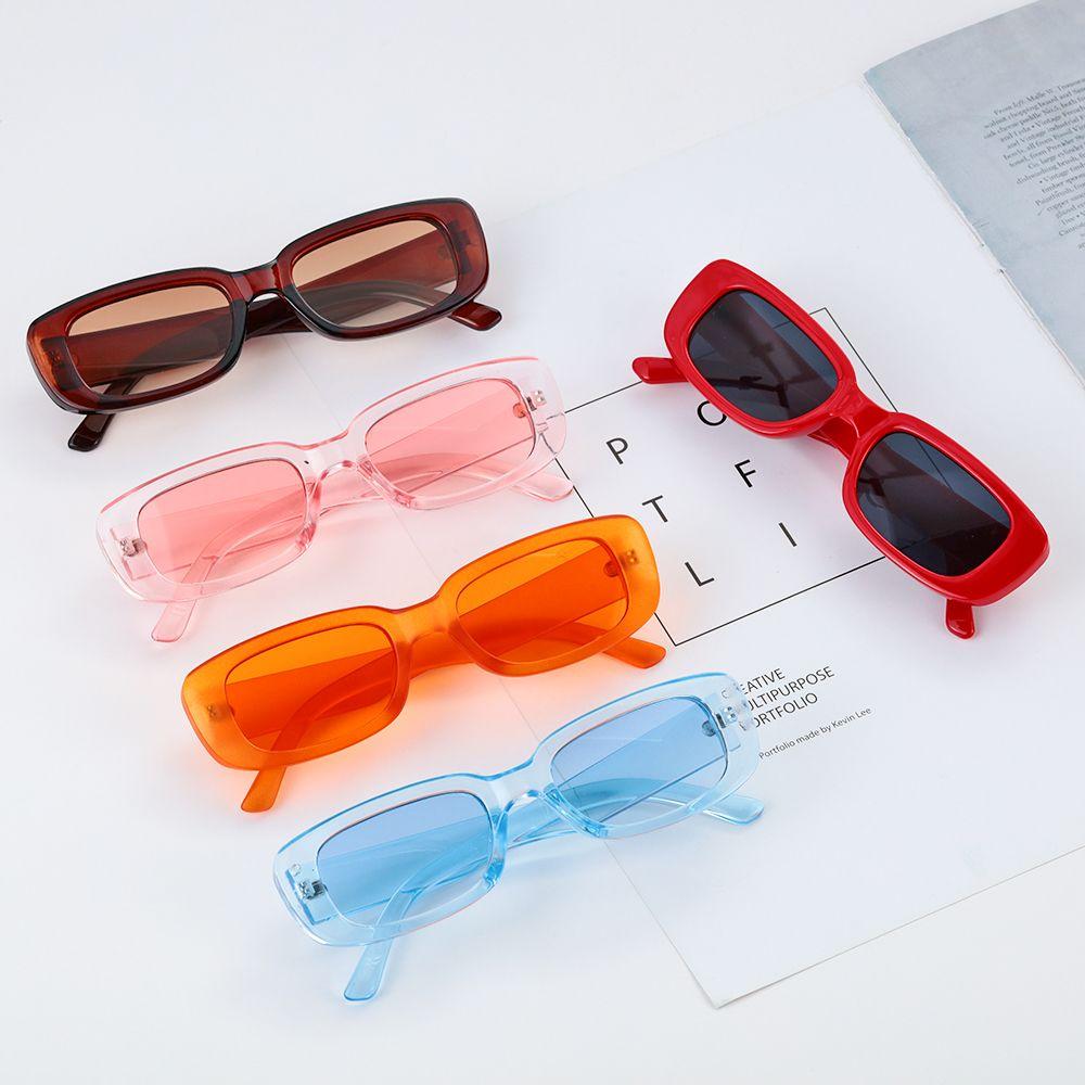Travel Small Rectangle Square Frame Eyewear Eyeglasses Women Sunglasses Sun Glasses