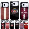 Чехол для телефона с гербом и флагом Латвии для iPhone 17 16 15 14 13 Pro Max Задняя крышка для 12 11 Pro Coque