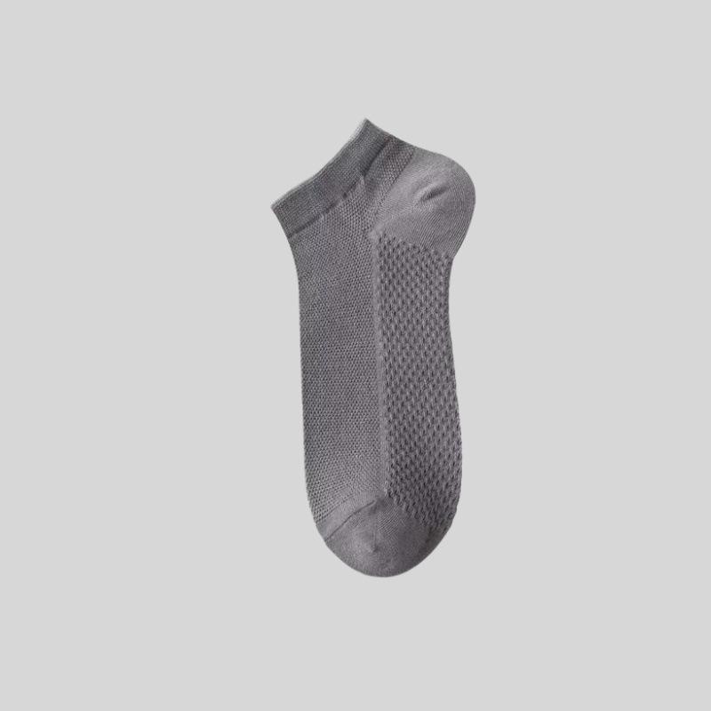 5 пар мужских летних носков из чистого хлопка с антизапахом, впитывающих пот, массажных, не роняющих, с тонкими хлопковыми носками