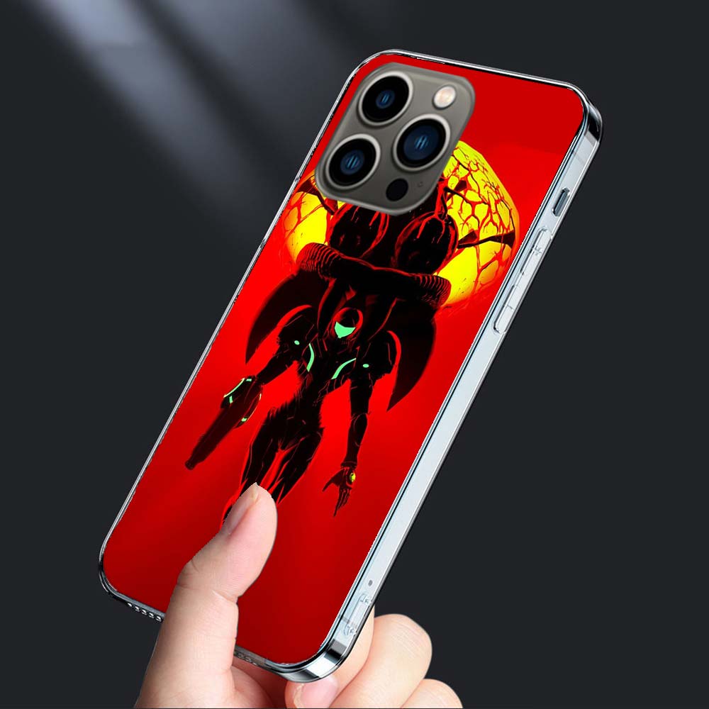 Игровой чехол M-METROID для iPhone 16E 15 Pro 14 Plus 17E 16 17 Pro Max Air 11 12 13 Mini Ударопрочный Capa Милый чехол TPU Cl
