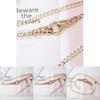Metal Chain Waist Belt For Women Fashion Accessory With Round Buckle For Casual And Office Looks