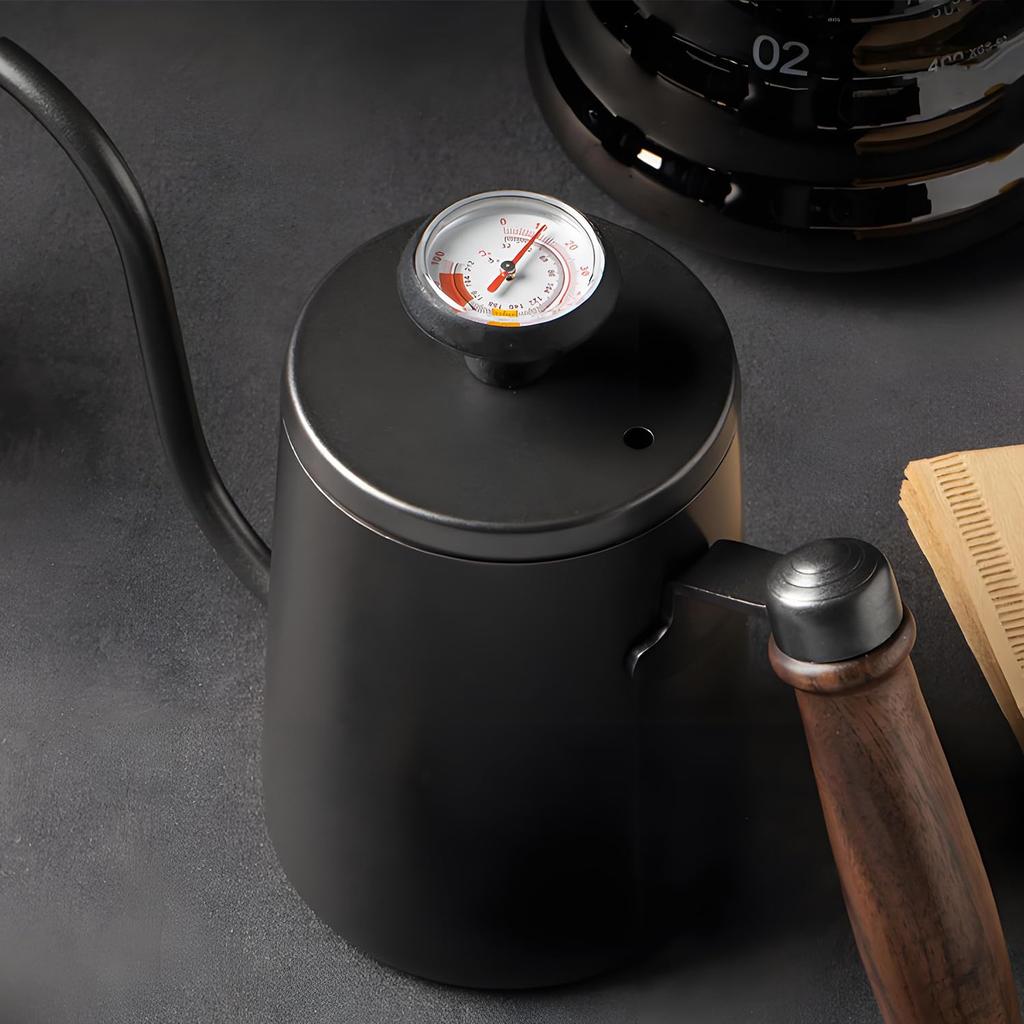 SINGERTOP Термометр для капельной кофеварки, Термометр для кофе, Жидкостный термометр, На прищепке, Моющийся, 0-100°CЦельсийФаренгейт, для капельного пара, капельной кофеварки, молока