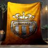 1PC Football Monaco Printed Soft Flannel Blanket Throw for Adult Bedroom Living Room Sofa Camping Travel Fan gifts Christmas Gifts