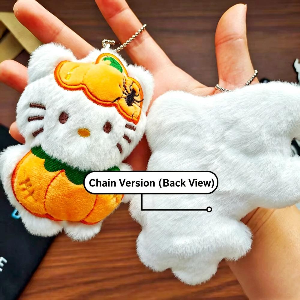 Hellokitty Halloween Dolls Cinnamoroll Kuromi Kawaii Ghost Plush Toys Key Pendant Bag Accessories Birthday Gifts Halloween Toys