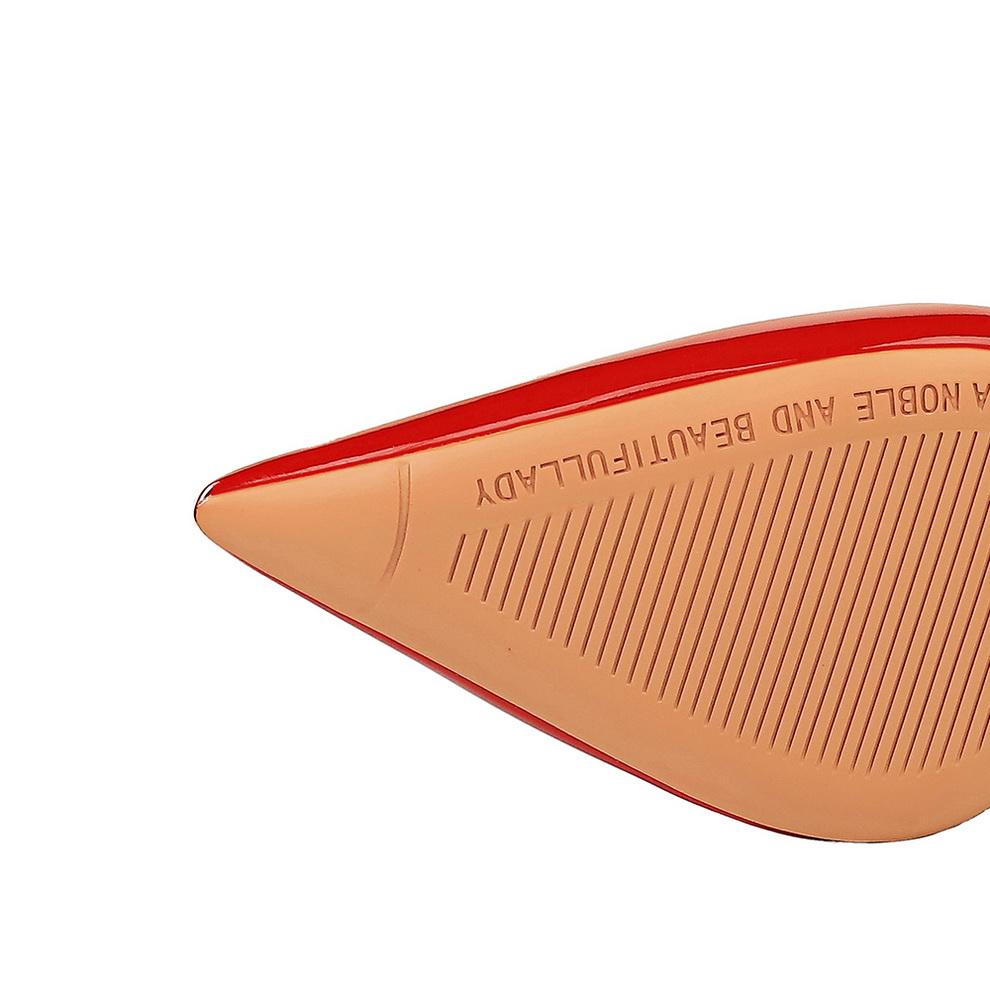 Women's Banquet High Heels Slim Heels Shallow Mouth Pointed Patent Leather Back Bow Single Shoes