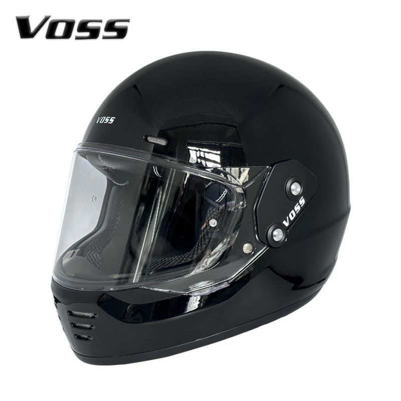 VOSS Vintage Full Helmet Cruise Motorcycle Шлем Мужской Harley Мотоциклетный Защитный Шлем Женский Мотоциклист China-Chic Anti Fog 3C Сертификация
