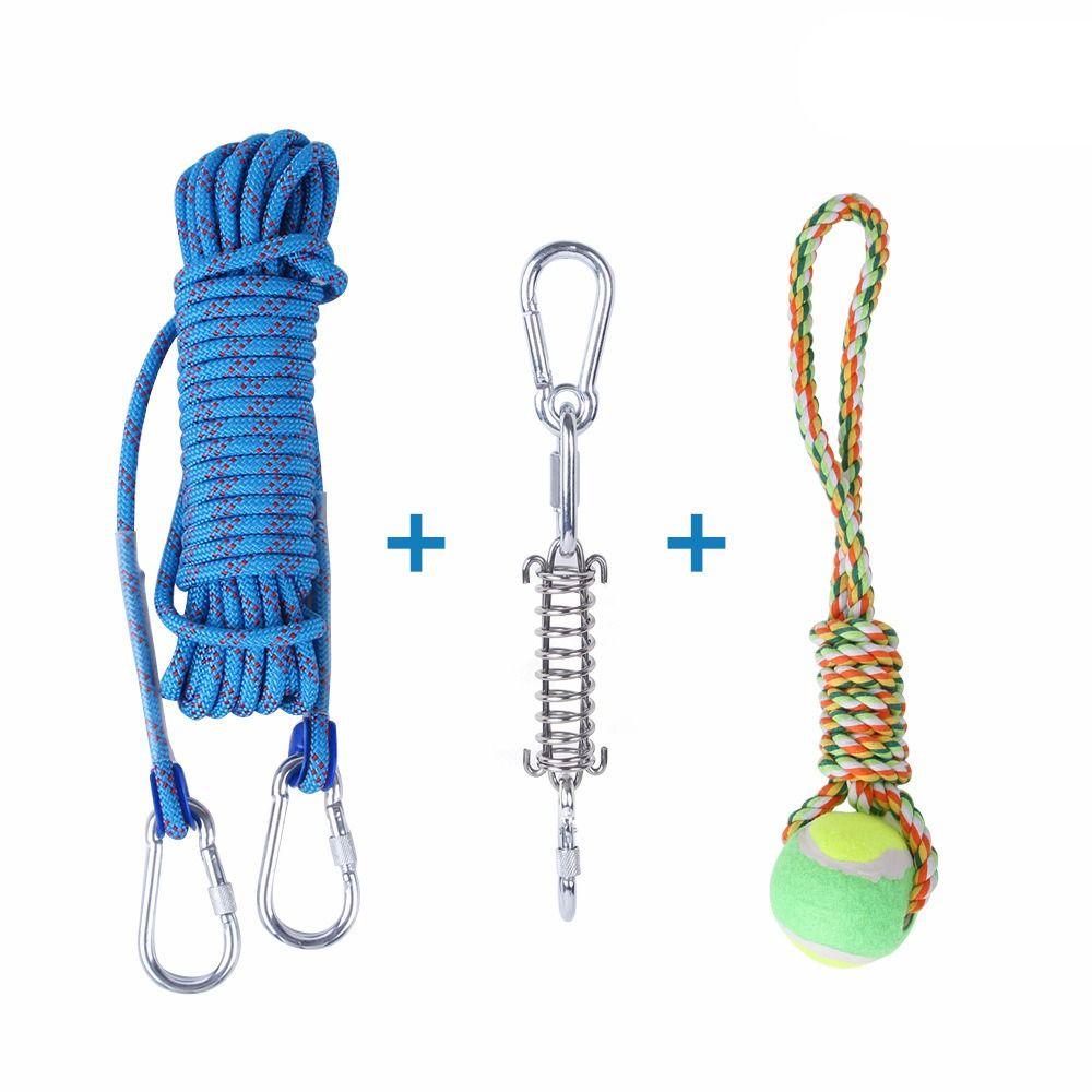 5M Dog Spring Pole Toys Cotton Rope Dog Chew Toy Pet Accessories Dog Teething Toy for Dogs Puppy