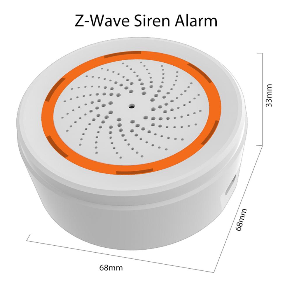Tuya Zigbee Звуковой и световой датчик Умная сирена-сигнализация Для системы домашней безопасности Поддержка удаленного управления через приложение Работает с умным хабом TUYA