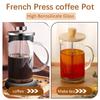 Кофейник френч-пресс с фильтром 350-1000 мл, кофейник для ручного заваривания, боросиликатное стекло, кофеварка, чайник, молочник