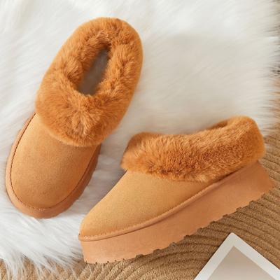 Женские зимние сапоги новые утепленные хлопковые сапоги на высокой подошве с толстой подкладкой модные универсальные короткие сапоги