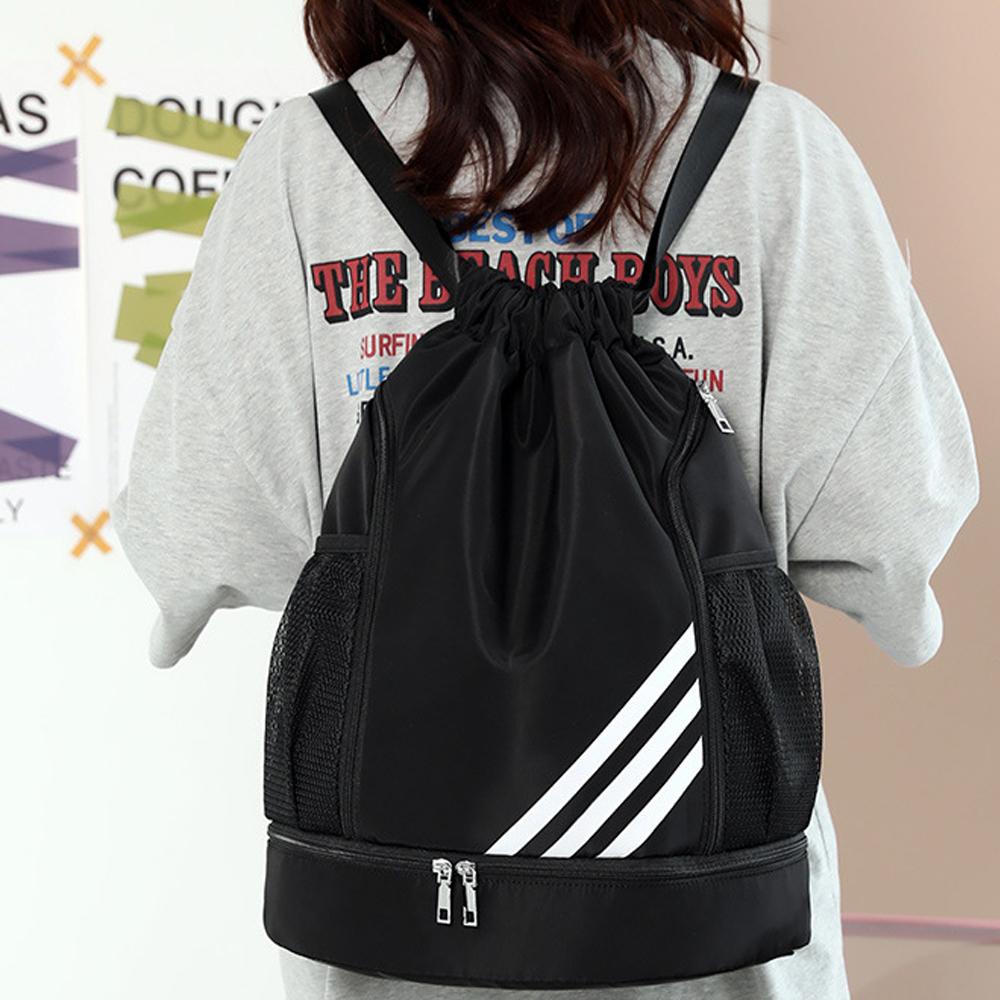 Outdoor Sports Balls Backpack Drawstring Bag Portable Oxford Cloth Basketball Football Organizing
