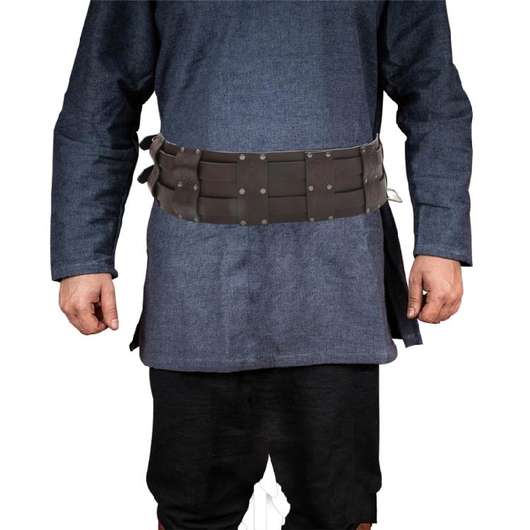 Коричневый рельефный ремень Средневековый ремень Косплей для переодевания Средневековые принадлежности