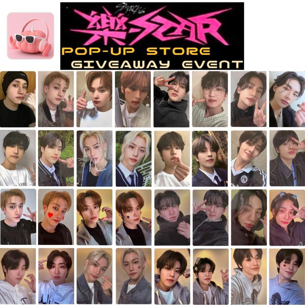STRAY KIDS ROCK-STAR SOUNDWAVE 1-й 2-й POP UP РОЗЫГРЫШ ФОТОКАРТОЧКА