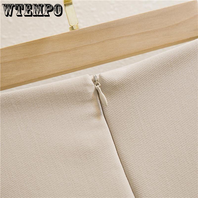 Женская весенне-летняя шикарная нерегулярная плиссированная полуюбка средней длины 2023, простая тонкая юбка на бедрах с высокой талией