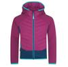 Fleece Jacket Trollkids Sirdal Purple Blackberry Madeira Lagoon