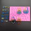 Safe Lock Keychain Silicone Mold Dainty Keychain Pendant Mold Unique Lock Shape Mold for Handmade Gifts Crafts