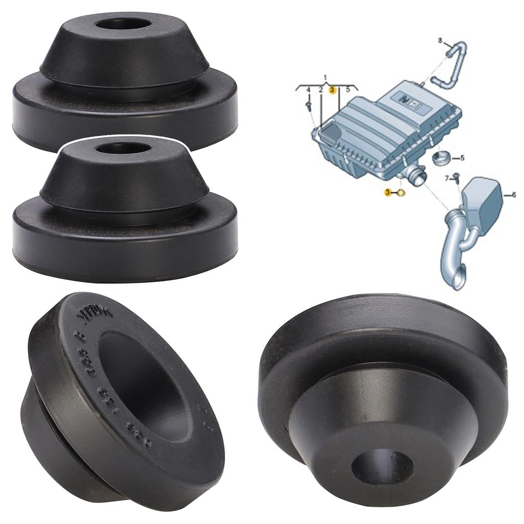 4x Air Filter Cleaner Buffer Housing Rubber Cover Bushing Grommet Mount For A1 S1 A2 A3 8P A6 S6 Q3 8U RS3 TT 036129689B