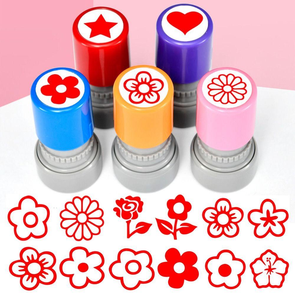 DIY Drawing Toy Star Grading Stamp Self Inking Teacher Review Stamp Primary School