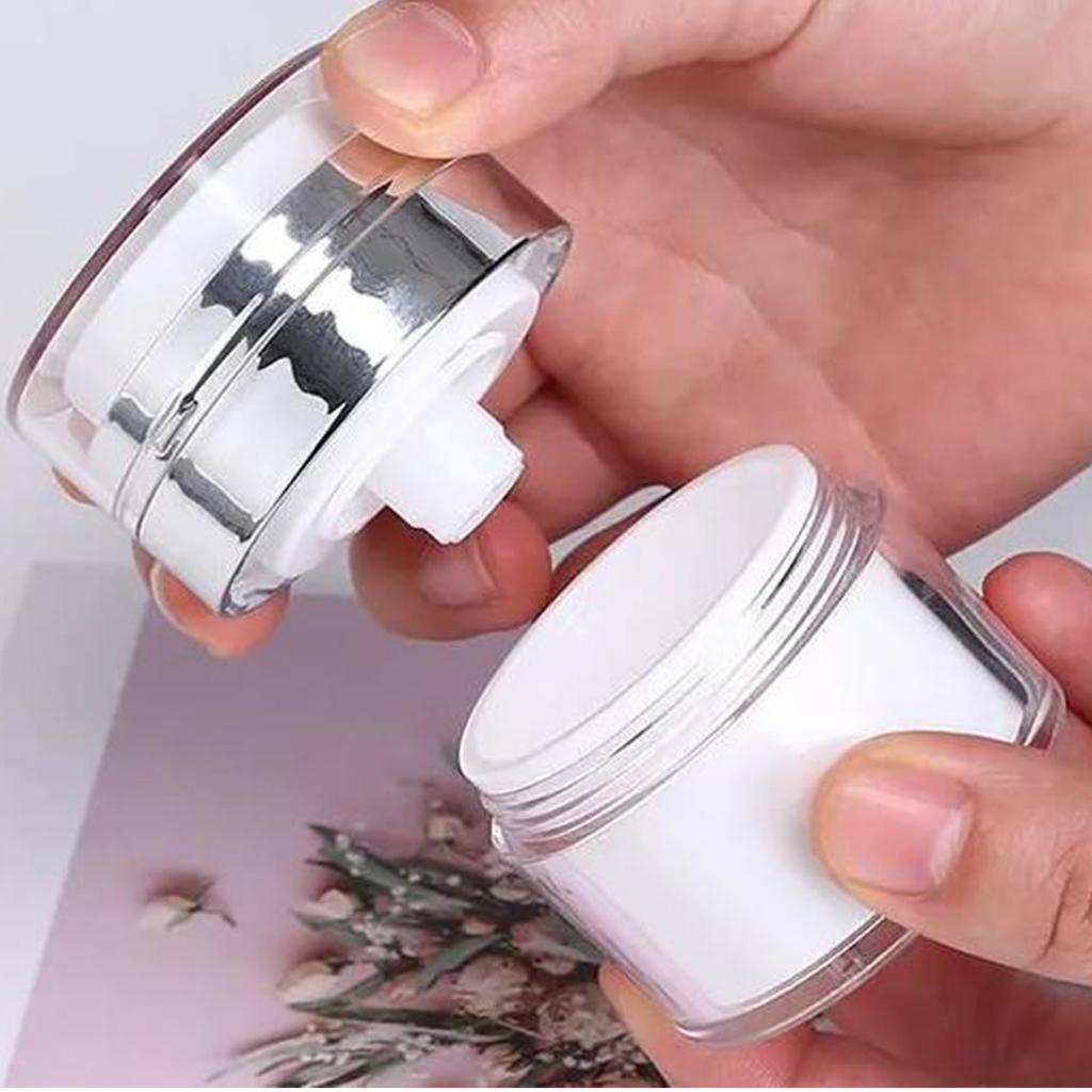 15/30/50g Empty Airless Pump Jar Refillable Acrylic Cream Bottle Vacuum Bottle Portable Container Makeup Lotion Cosmetic