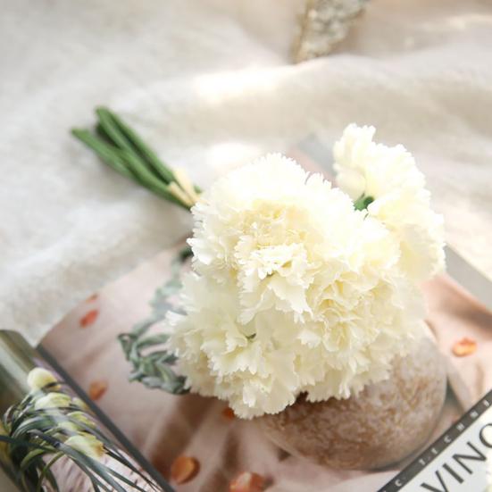 1 букет искусственная гвоздика специальный портативный DIY милый реквизит для фотографий искусственный букет цветов домашний декор